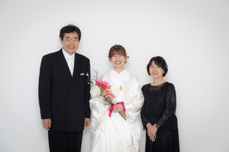 両家それぞれの撮影も