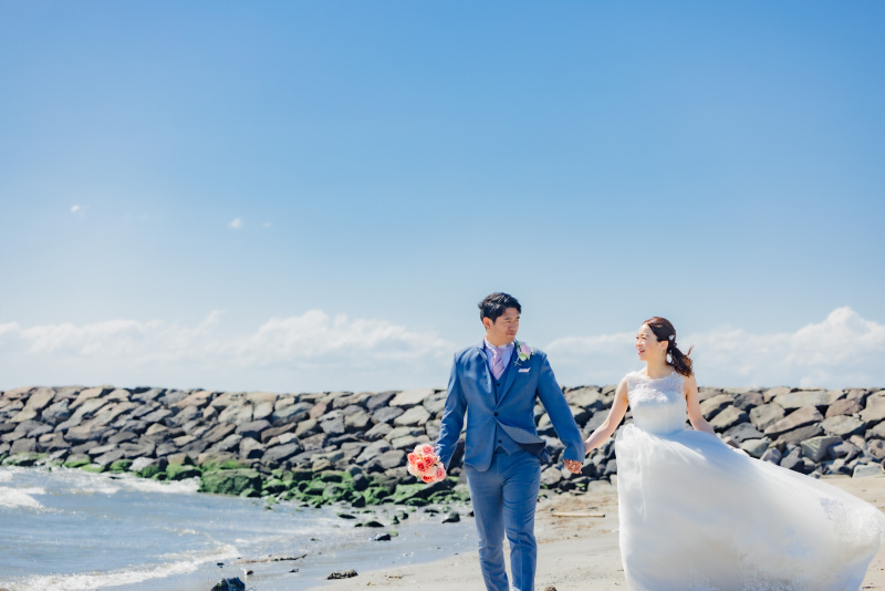 キラキラの海岸撮影