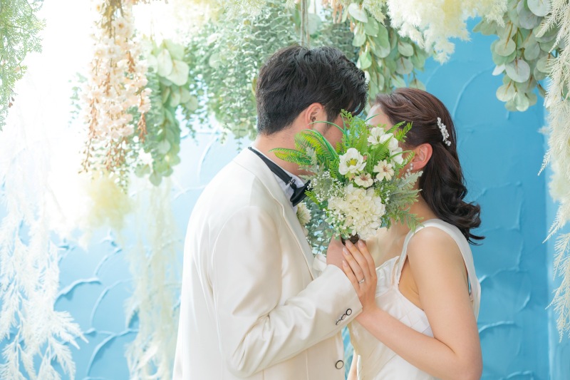 -ブルー×ドライフラワー-