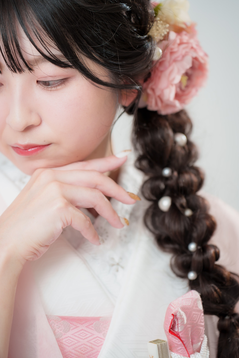 編みおろしヘア♡