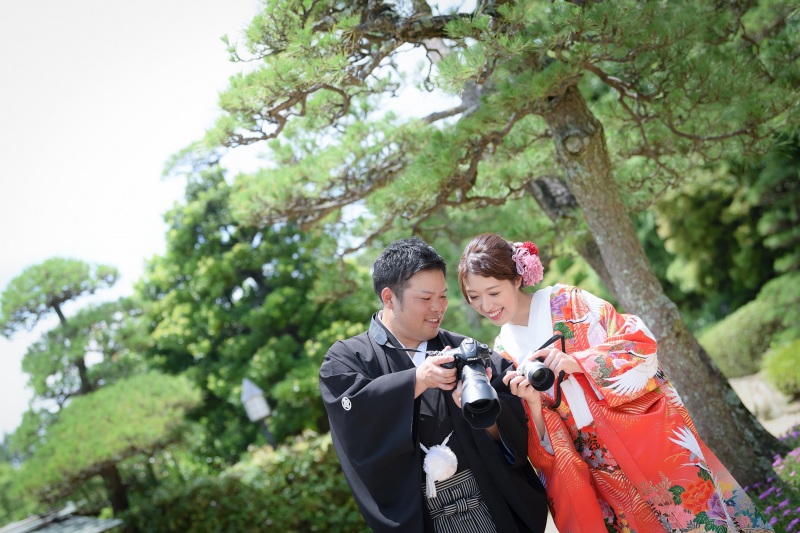 カメラが趣味のご新郎様
