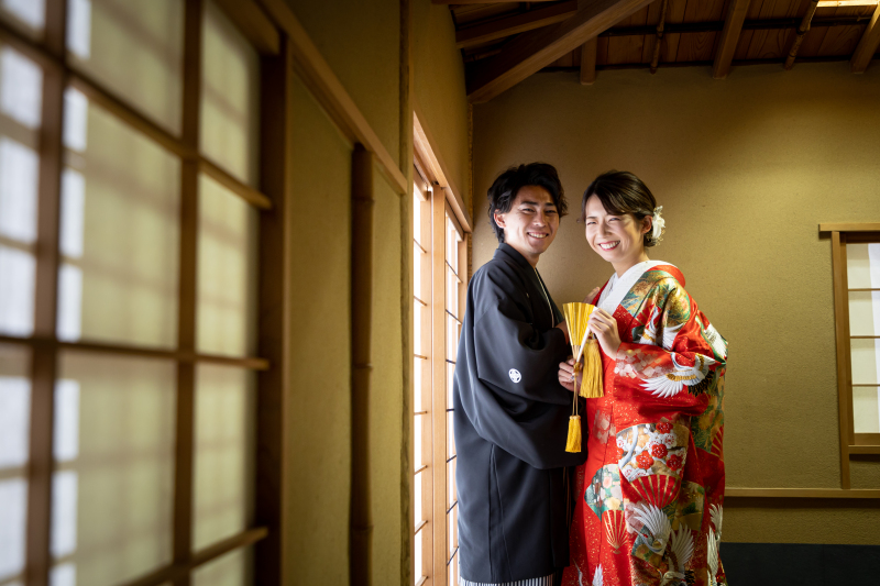 茶室を利用しての撮影