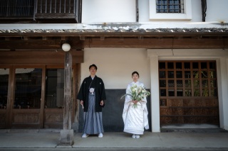 佐原の街並みで撮影