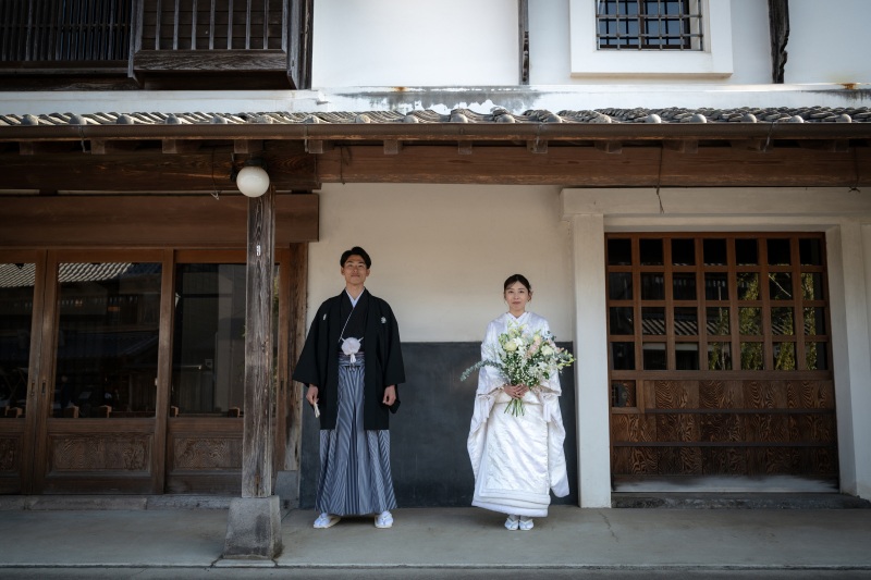 佐原の街並みで撮影