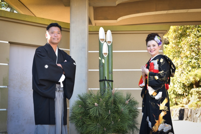 見浜園の門松と…♡