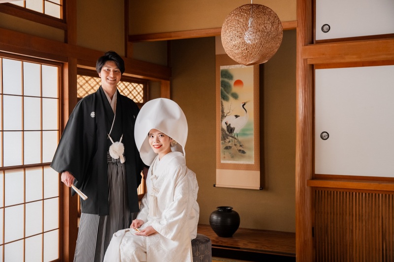 洋髪綿帽子もお似合いです。