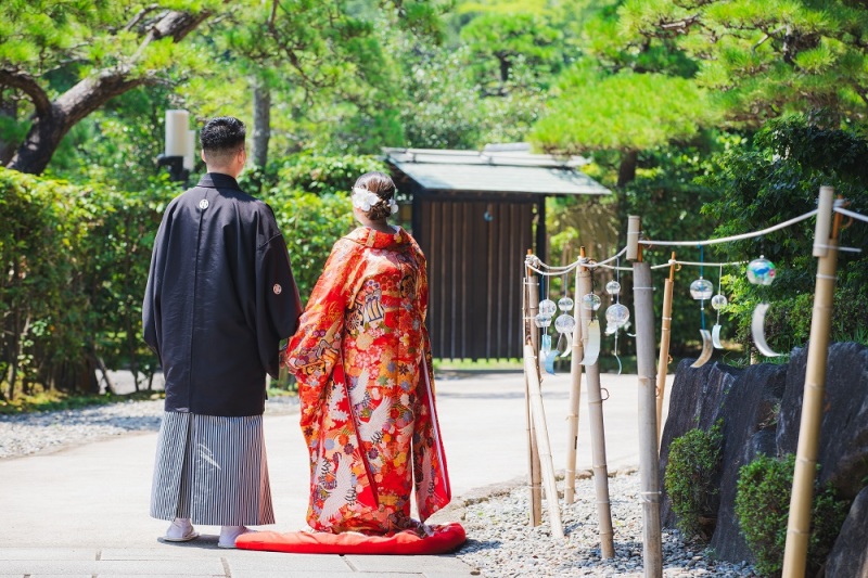 まずは和装撮影から！