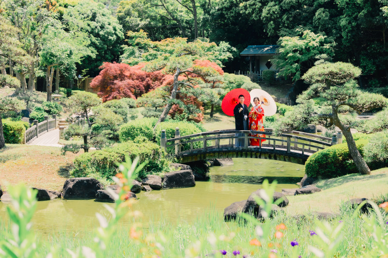 太鼓橋でも撮影
