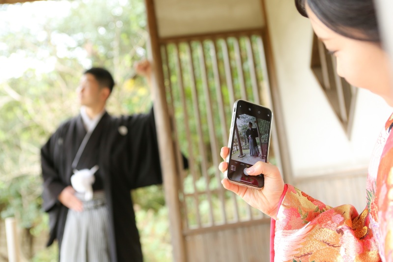 スマホで隠し撮り・・・笑