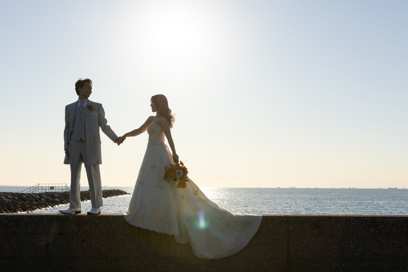 逆行を利用してシルエット風に♪