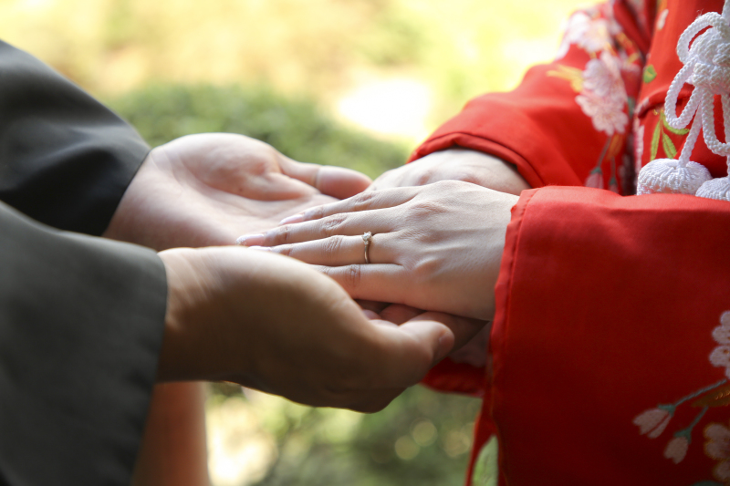 大切なリングも写真に残せます