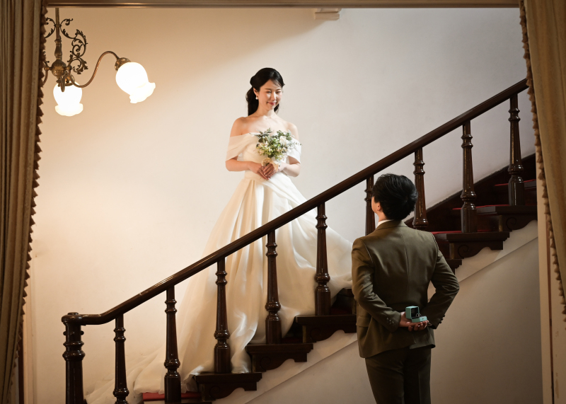 カメラマンがポーズの提案も！