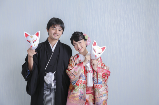 スタジオで楽しくポップな写真♡