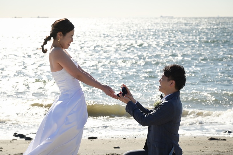 プロポーズ風写真