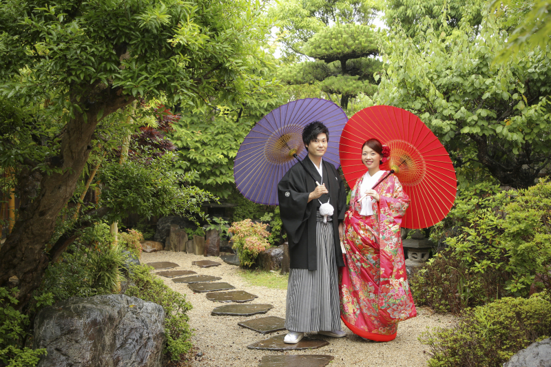 緑いっぱいのお庭でも◎