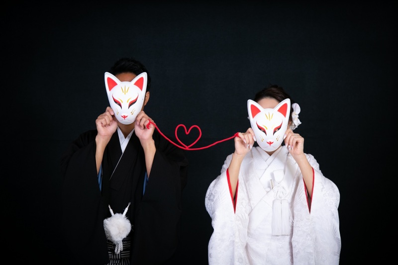 スタジオでの写真