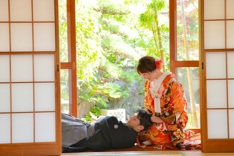 膝枕ショット♪