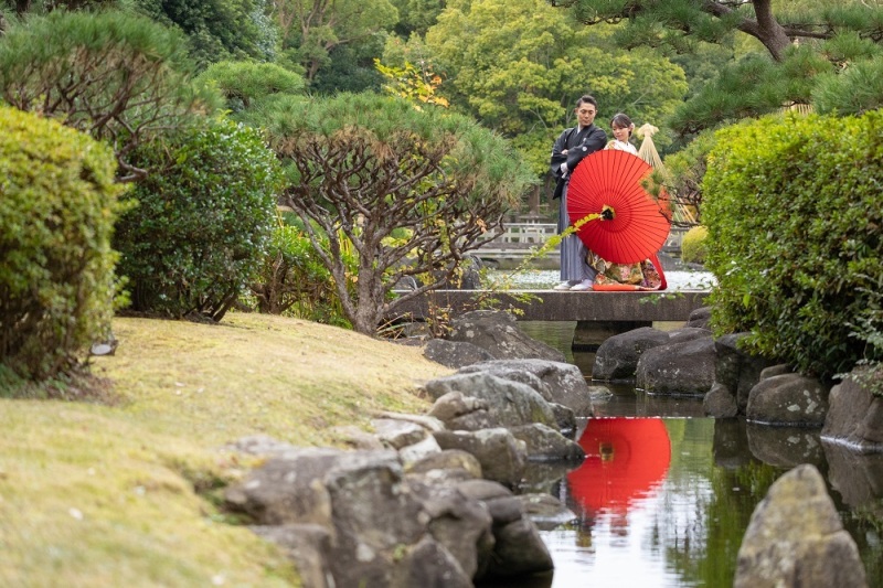 華雅苑　千葉店_庭園で撮影できる