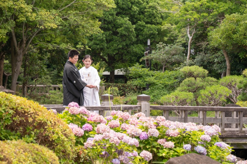 早割！2.5万円オフ！残りわずか！先着20組限定！【4/11～6/30撮影】和装壱点プラン 見浜園で撮影♪ 衣装差額無し 