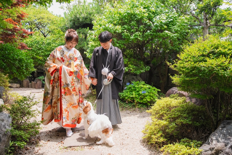 和装壱点プラン＆オープニングムービー撮影　四季亭撮影　衣装1着・撮影データ130カット　ペット撮影可