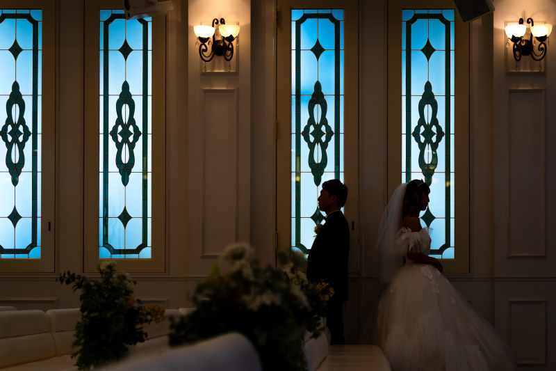 【チャペル撮影!】ラ・セーヌブランシュで撮影!洋装壱点プラン130データ 韓国風ドレスも豊富♡