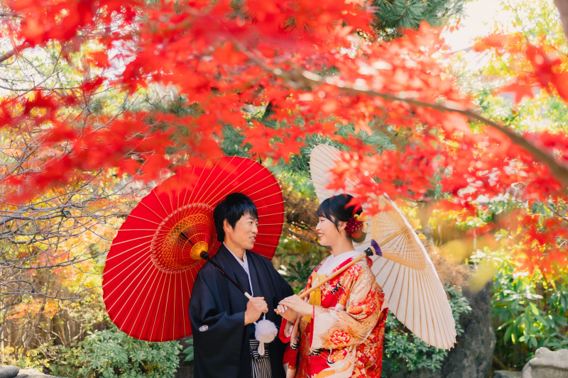 フォトレイト限定!紅葉シーズン2.2万円オフ!先着20組限定【11/25~12/15撮影】和装壱点プラン 四季亭撮影130データ
