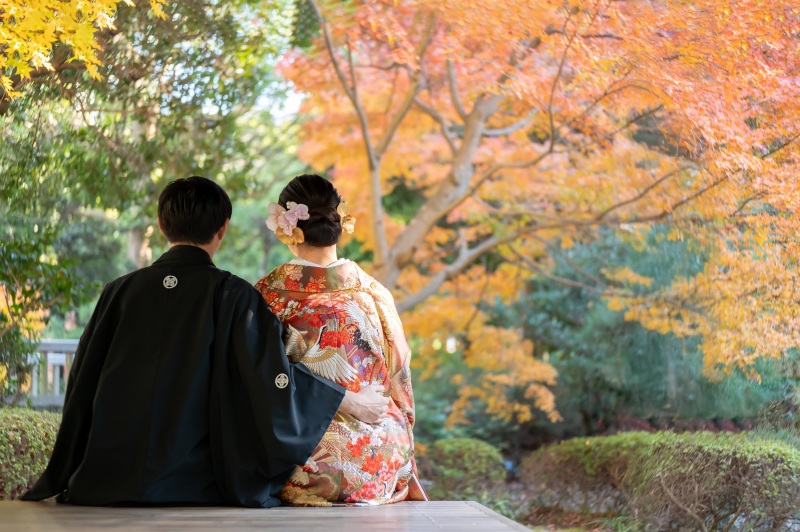 土日祝料金無し!紅葉シーズン【11/26~12/15撮影】和洋弐点プラン 韓国ドレスも豊富!