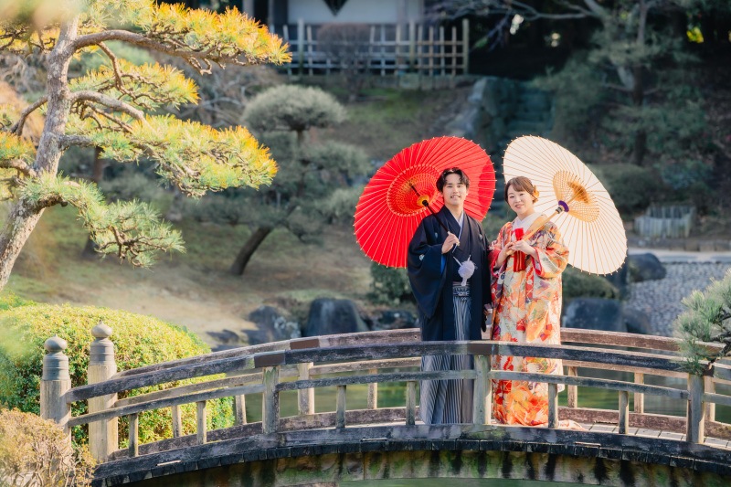 エリアNo.1のコスパ最強ロケ撮影！【～3/25までの平日撮影限定★】先着20組　四季亭＋見浜園撮影　衣裳差額無し！データ150