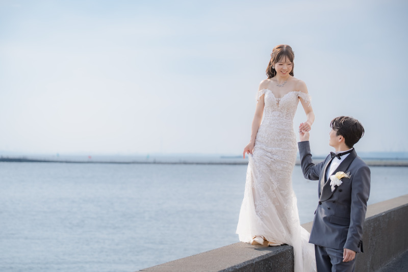 早割!3.3万円オフ!先着20組限定!【6/1~9/30撮影】洋装2点プラン 稲毛海浜公園とスタジオ撮影♪ 210データ