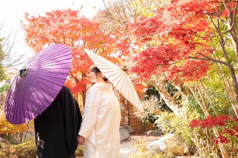2万円オフ!紅葉シーズン【11/26~12/15平日撮影限定】和装壱点プラン 衣装差額無し !オンライン相談可!衣裳合わせ当日可