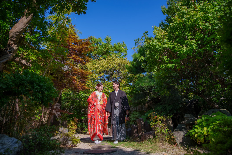 特割!タイパ・コスパ最強!【7/1~9/30平日撮影限定】★ロケ×スタジオ和装プラン 衣装・美容込み/撮影データ 80 カット