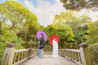 早割！20組限定！【12/16～2/15】ロケ×スタ和装プラン　見浜園+スタジオ　68,000円　120カット　衣装差額無し！