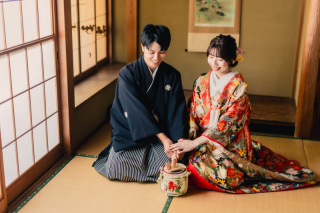 2万円オフ！【10/1～11/25撮影】和洋弐点プラン 旧神谷伝兵衛稲毛別荘＋四季亭　韓国風ドレスも豊富！衣装2着・ヘアメイク