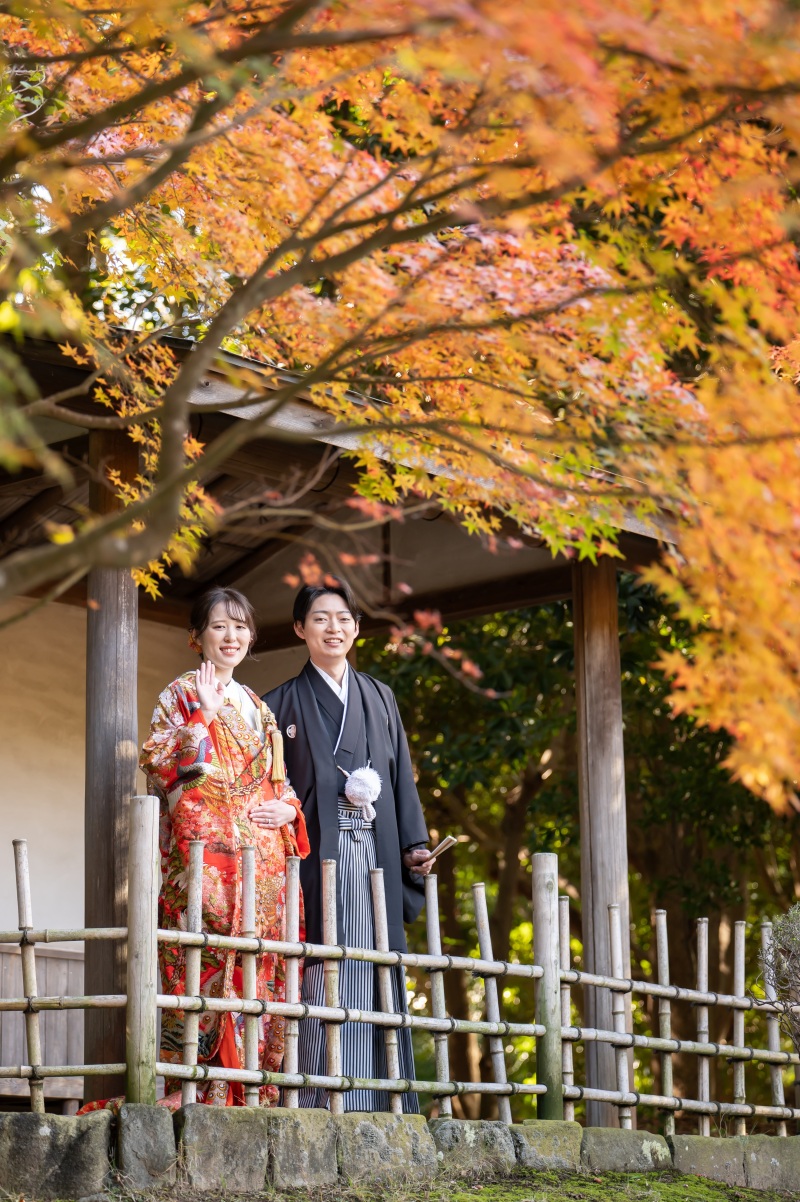 土日祝料金無し!紅葉シーズン【11/26~12/15撮影】和装弐点プラン 衣装差額無し !オンライン相談可!衣裳合わせ当日可!