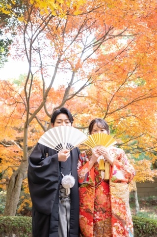 紅葉シーズン【11/26～12/15撮影】和装弐点プラン 衣装差額無し ！オンライン相談可！衣裳合わせ当日可！