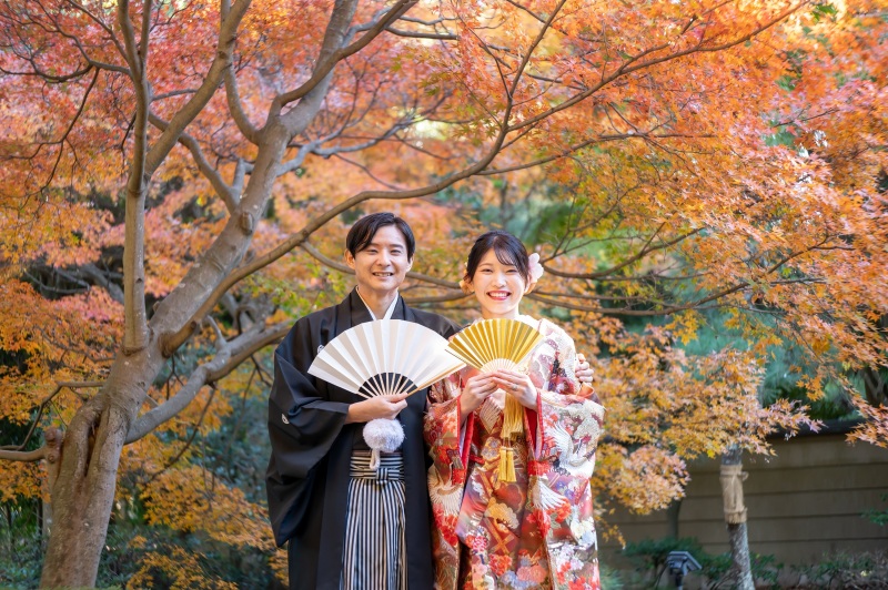 2万円オフ!紅葉シーズン【11/26~12/15平日撮影限定】和装弐点プラン 衣装差額無し !オンライン相談可!衣裳合わせ当日可