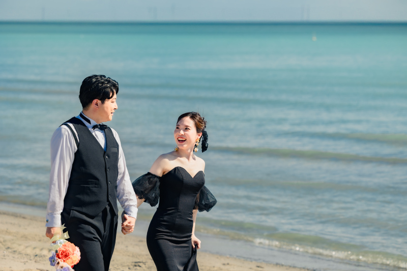 【洋装壱点プラン】海撮影!衣装1着・ヘアメイク・撮影データ130カット