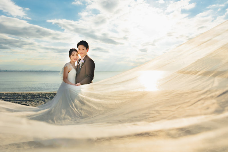 【オープニングムービー撮影付き！】～3/25撮影！和洋弐点プラン　四季亭＋稲毛海浜公園撮影　データ210　韓国ドレスも豊富