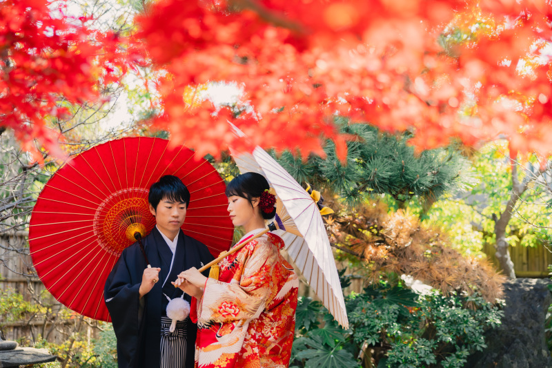 早割！紅葉シーズン！2.2万円オフ！先着20組限定【11/25～12/15撮影】和装壱点プラン衣装差額無　130データ