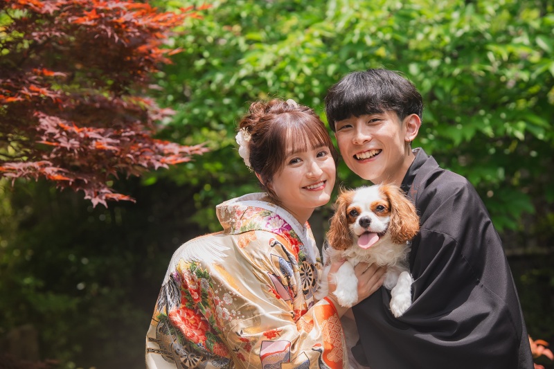 和装壱点プラン＆オープニングムービー撮影　四季亭撮影　衣装1着・撮影データ130カット　ペット撮影可