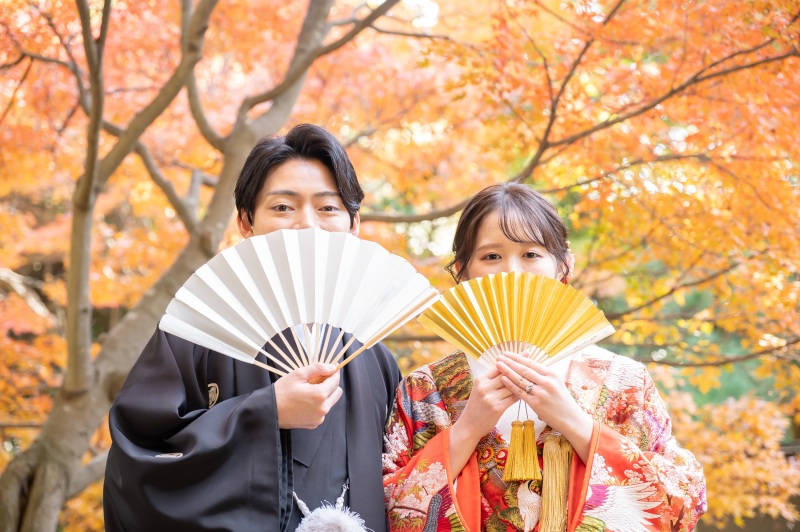 2万円オフ!紅葉シーズン【11/26~12/15平日撮影限定】和装壱点プラン 衣装差額無し !オンライン相談可!衣裳合わせ当日可