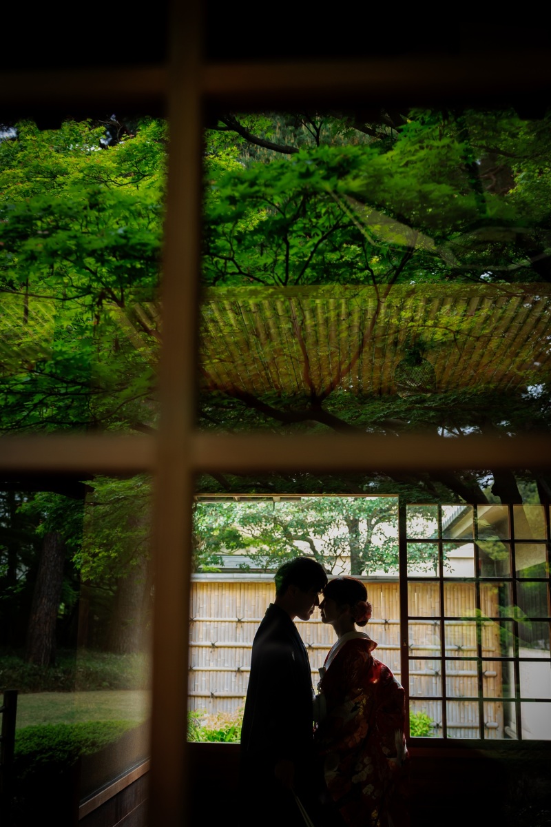 ガラス越しのシルエット♪