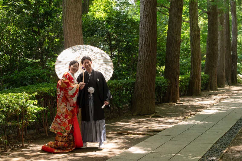 晴天の中撮影スタート!