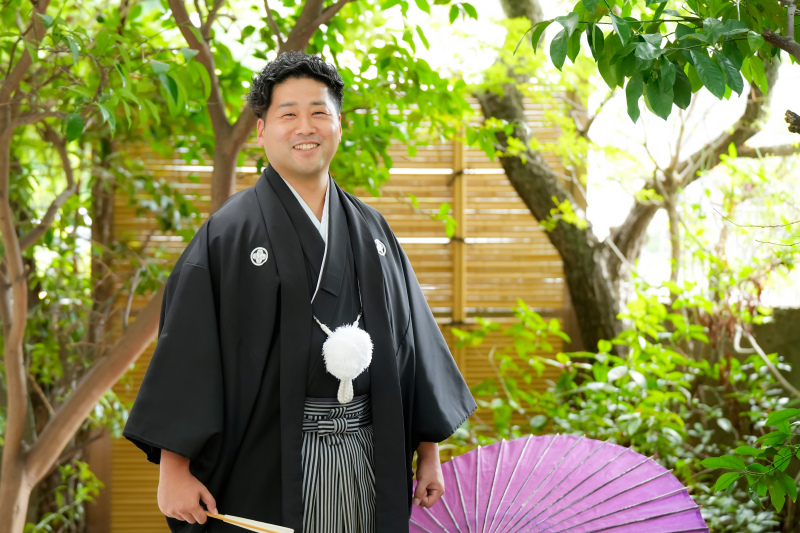 お庭で…新郎ソロ