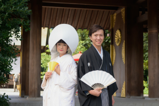家族だけのアットホームな神前式♡