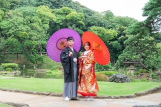緑が綺麗な肥後細川庭園
