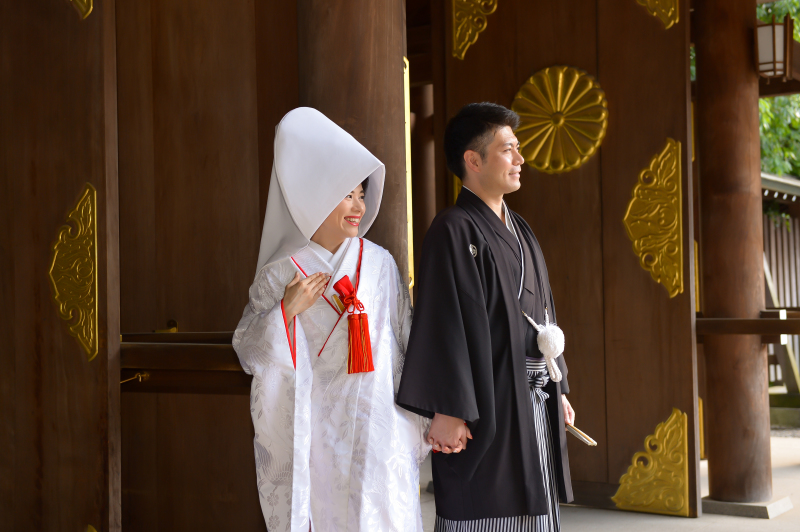 白無垢×赤小物