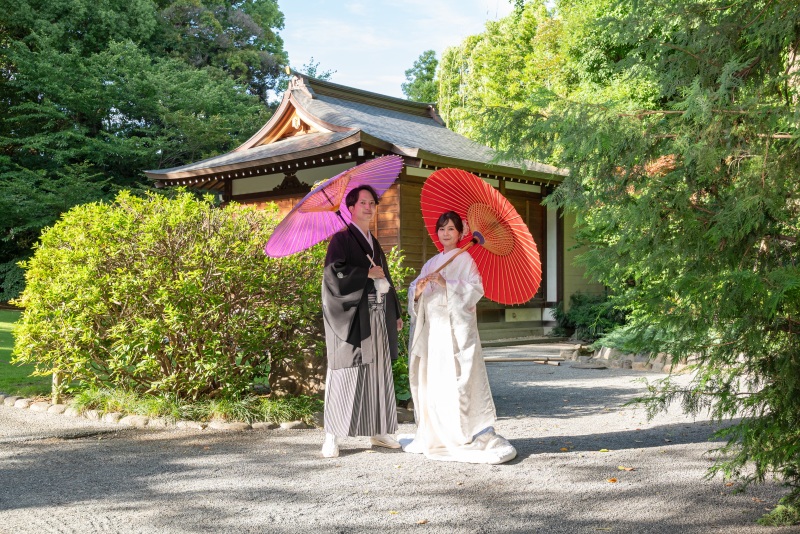 晴天の中撮影スタート