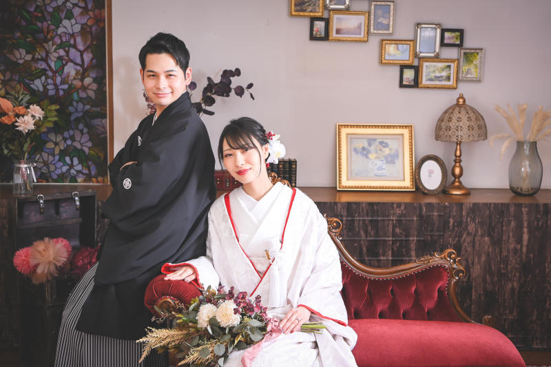 同じ洋室での撮影。クラシカル+モダン♪