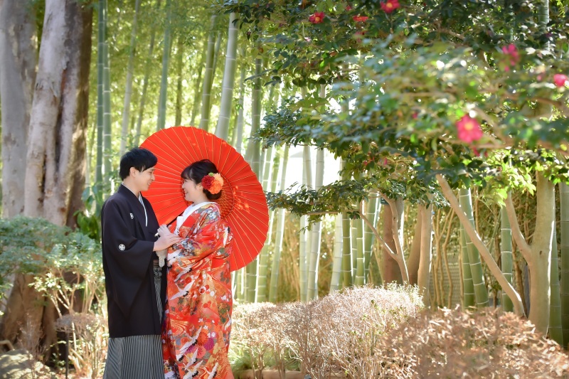 和装がピッタリな竹林♪